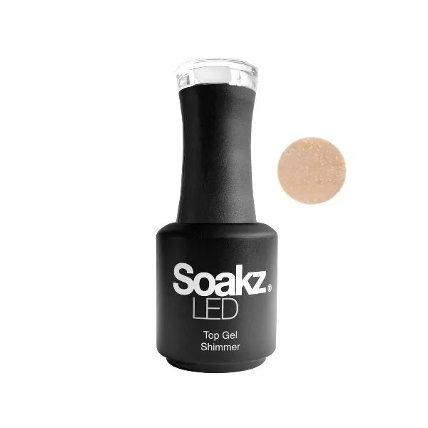 Soakz Top Gel Shimmer Gold 15ml