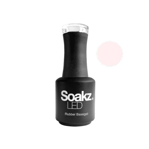 Soakz Rubber Base Gel Light Pink 15ml