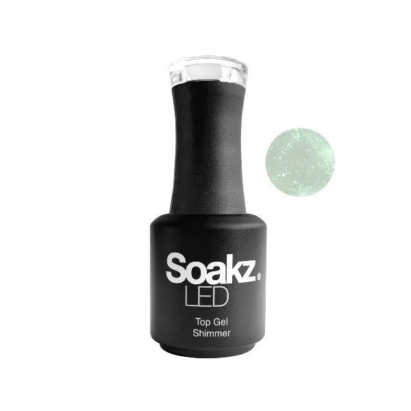 Soakz Top Gel Shimmer Multi Color 15ml